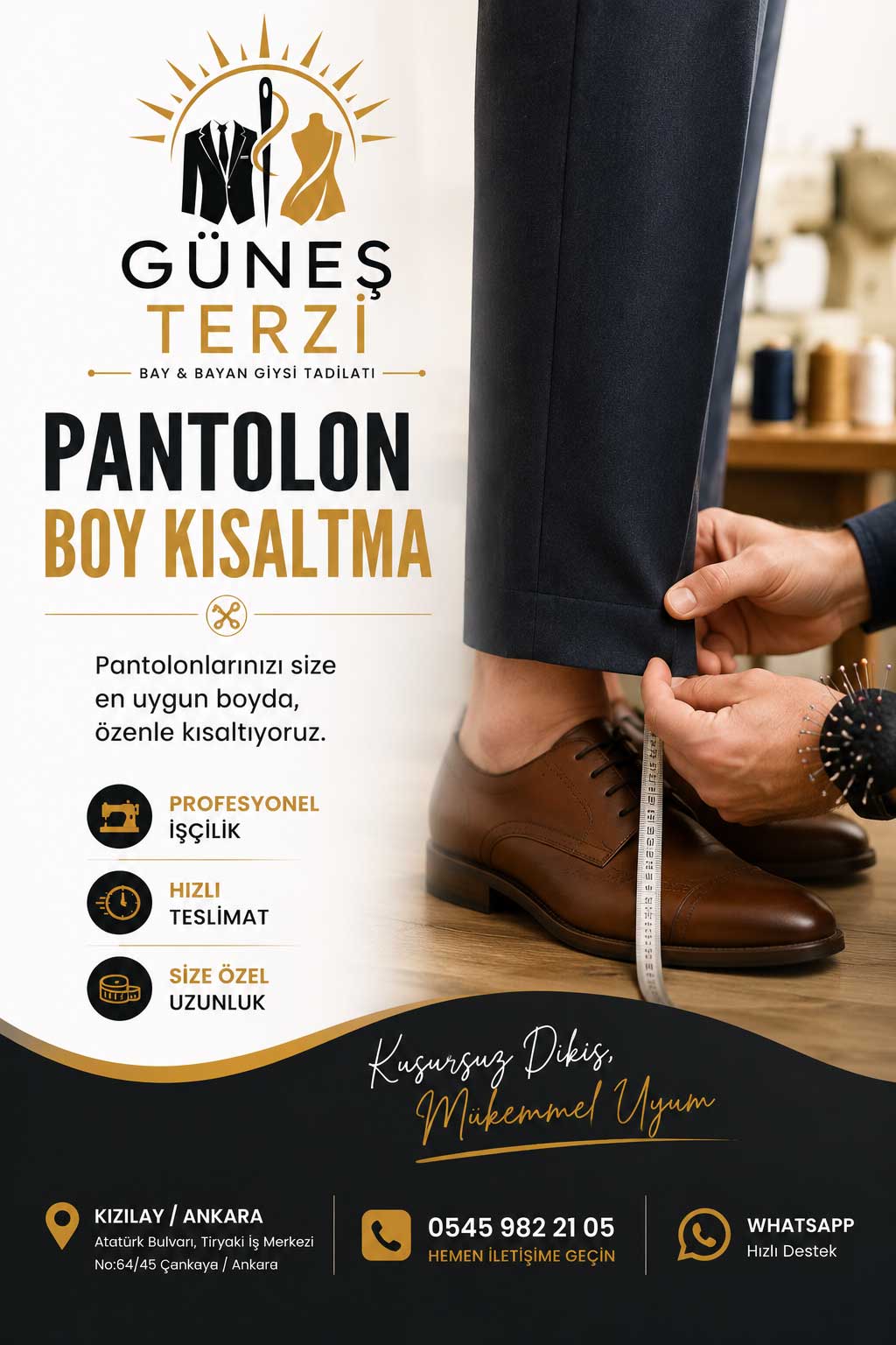 Pantolon Boy Kısaltma