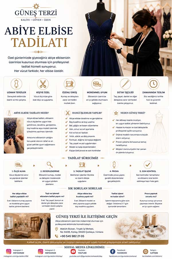 Abiye Elbise Tadilatı
