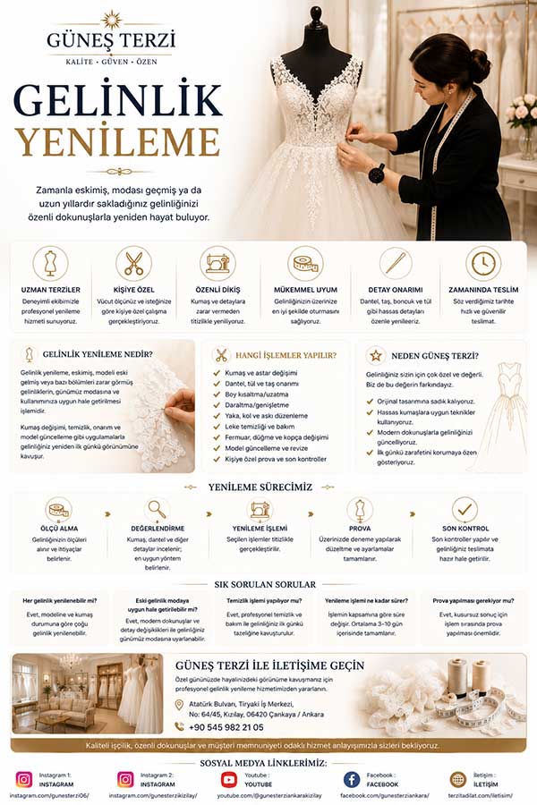 Gelinlik Yenileme