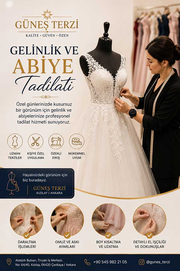 Gelinlik ve Abiye Tadilatı