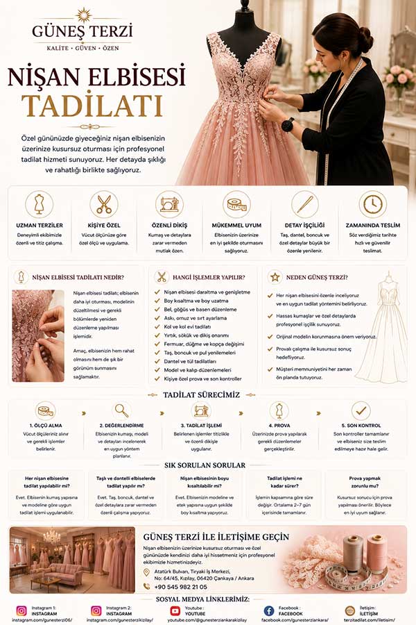 Nişan Elbisesi Tadilatı